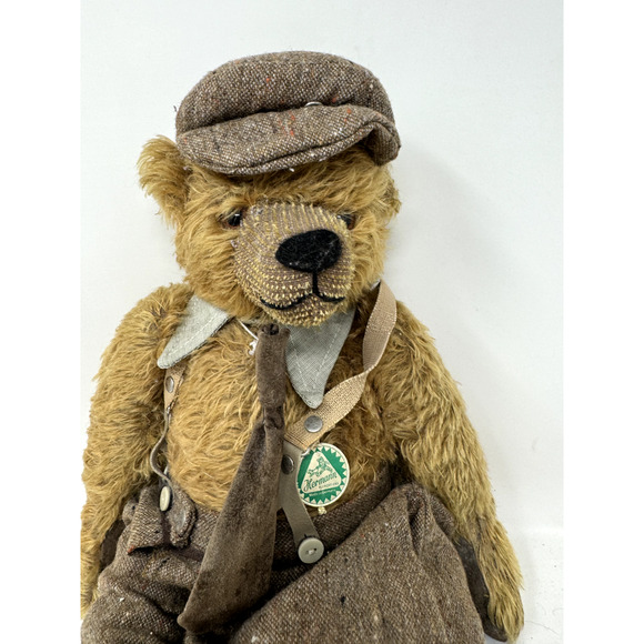 Hermann Professor Higgins Bear 1998 Ltd 422/500 17” Vintage Jointed Teddy Bear